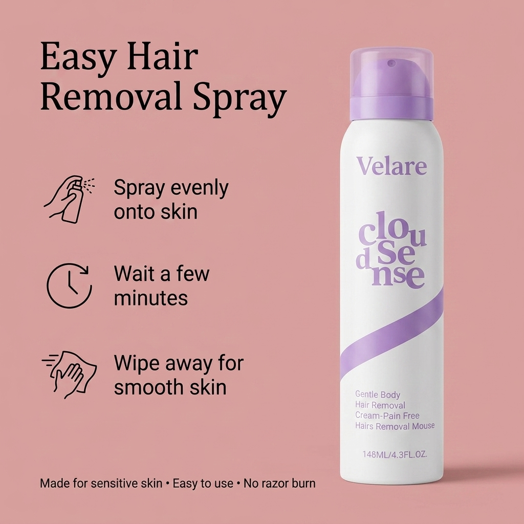 Hair removal spray