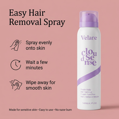 Hair removal spray